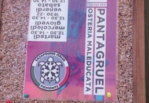 Vandali all’Osteria Pantagruel