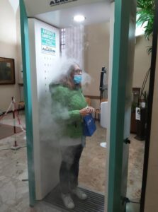 Casa di Riposo Casale: per entrare il portale sanificante