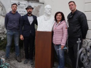 Angelo Morbelli: busto commemorativo sulla tomba famigliare