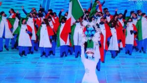 Olimpiadi, Margaglio sfila dietro la bandiera