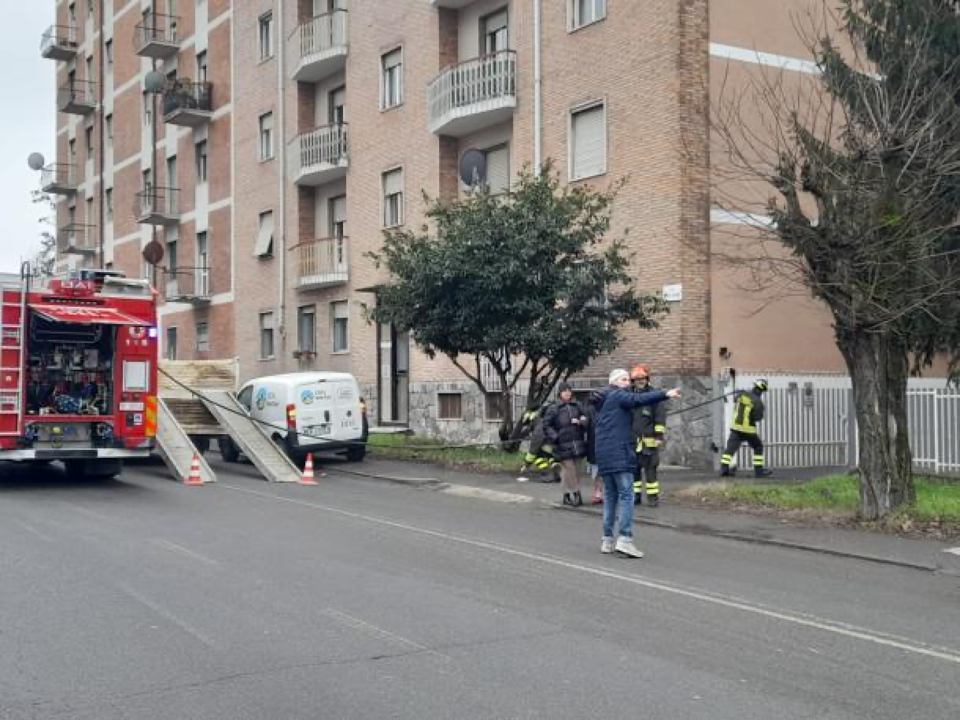Casale Monferrato: fuga di gas in corso Genova, pompieri al lavoro