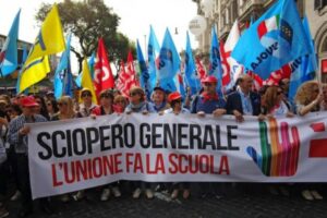 Il mondo della scuola scende in piazza