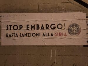 CasaPound: anche a Casale lo striscione pro-Siria