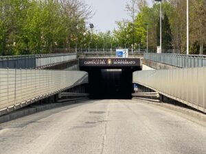Maltempo a Casale Monferrato: chiuso il sottopasso del Valentino