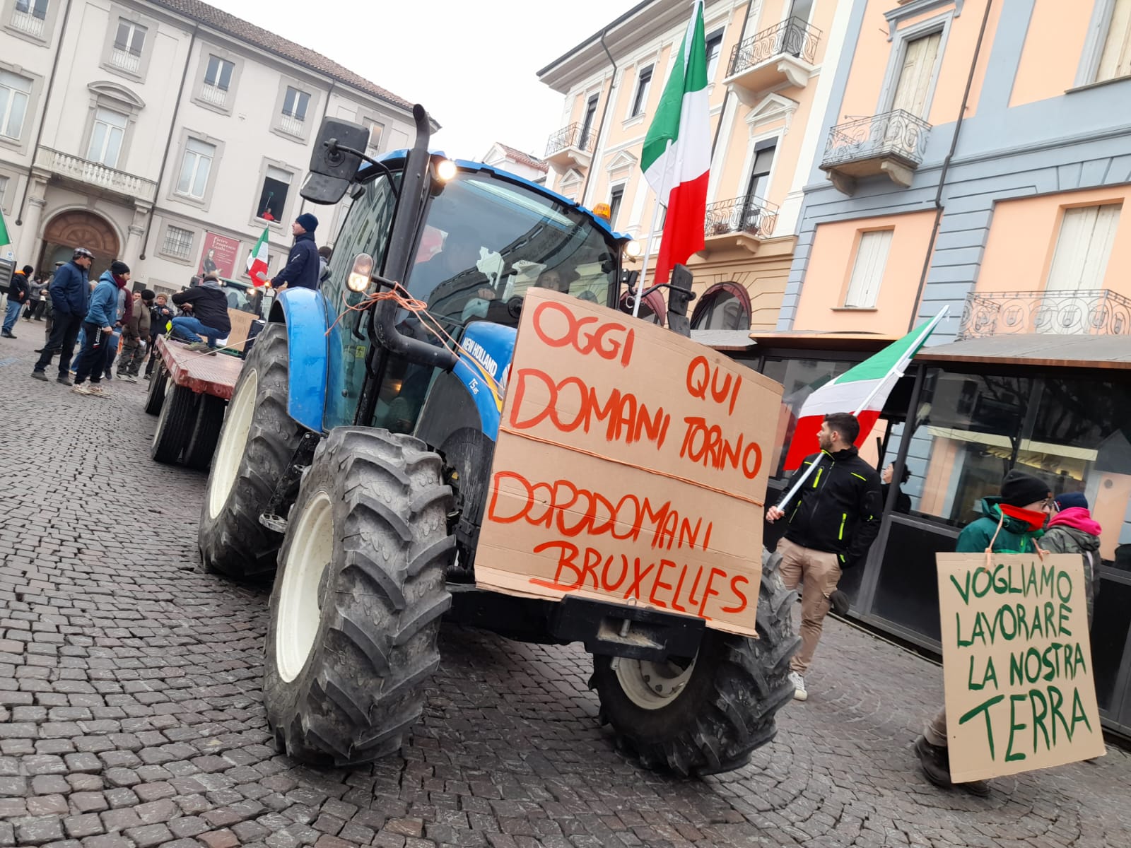 Alessandria, domani il  corteo dei trattori con traffico a rilento