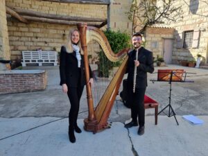 Arpa e flauto, duo che conclude la rassegna ‘La Via della Musica’
