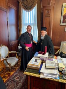 Il Vescovo Sacchi incontra il Patriarca Bartolomeo I a Istanbul