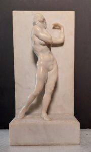 “La Poesia” di Bistolfi: restauro e omaggio a Gianni Calvi