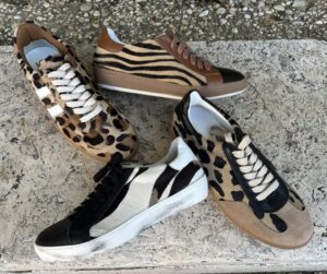 Sneakers di cavallino e pelle